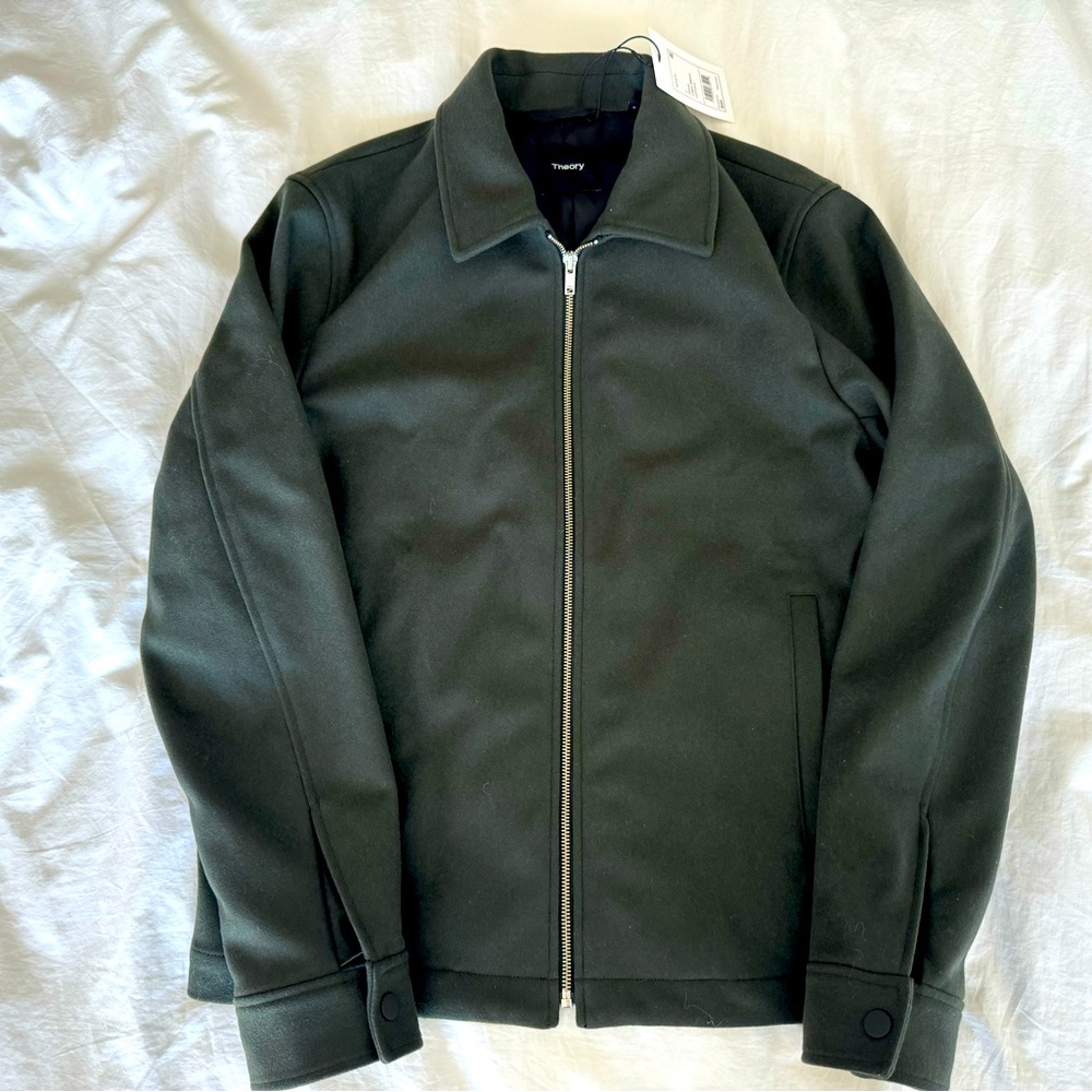 NWT Theory Urban Melton wool jacket in size Large